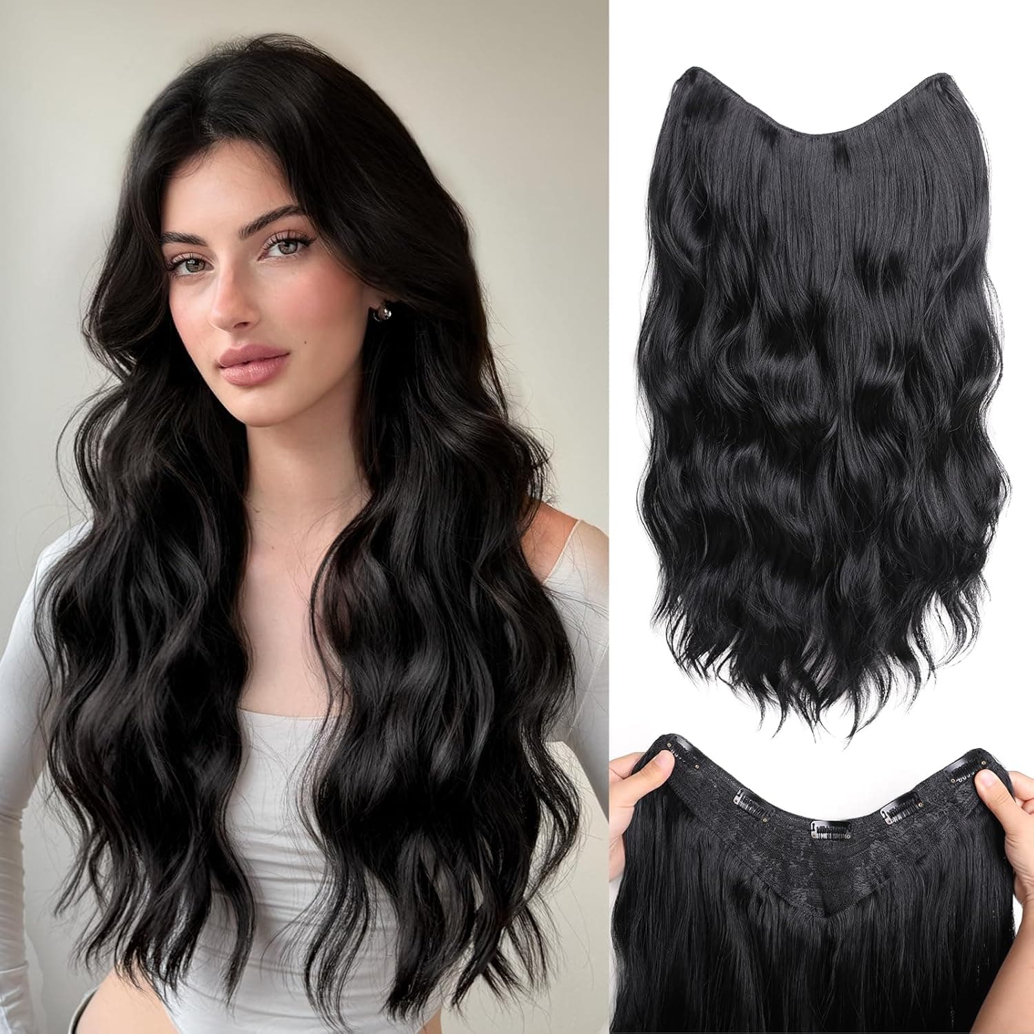 Tresa de Păr V-SHAPE Negru
