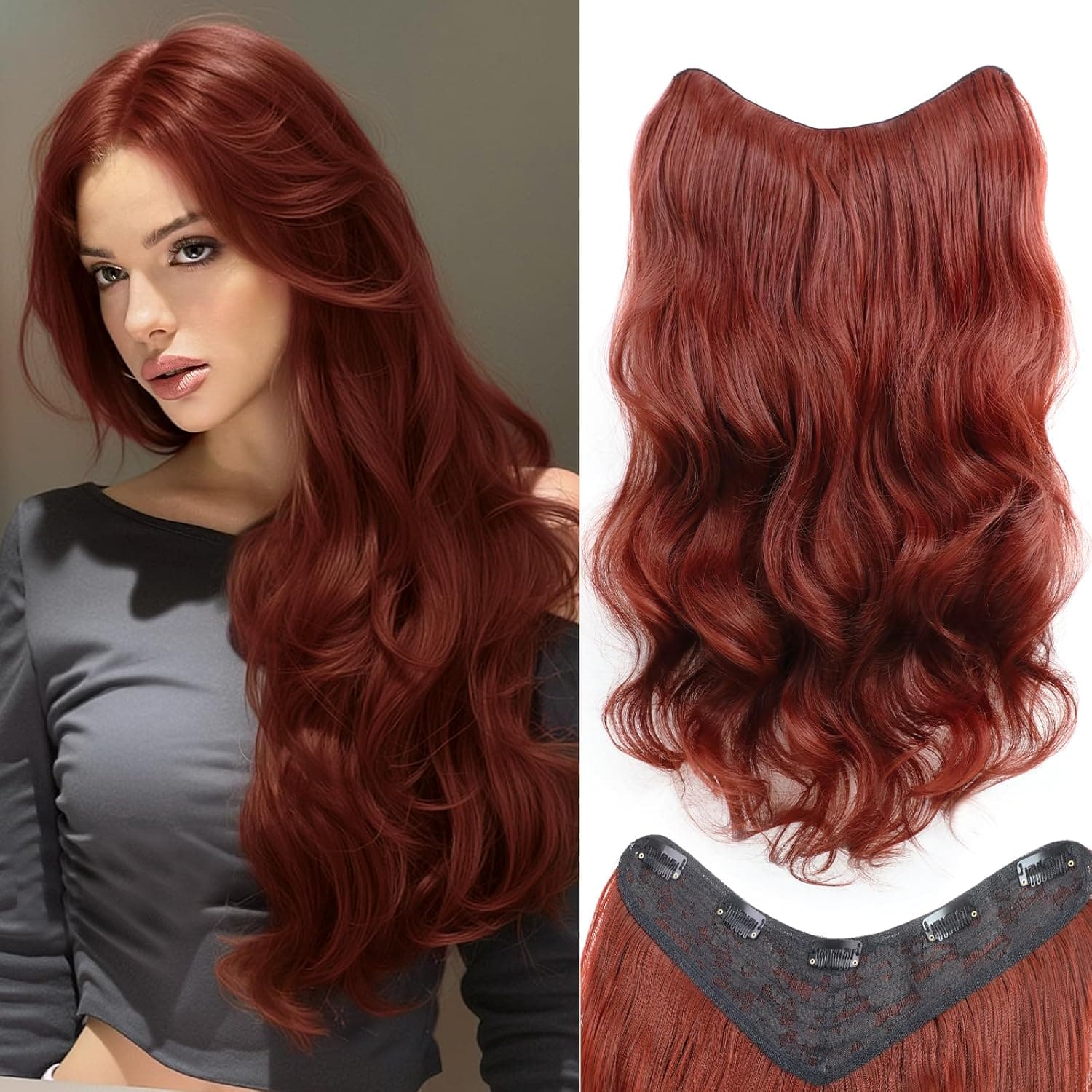 Tresa de Păr V-SHAPE Roșcat