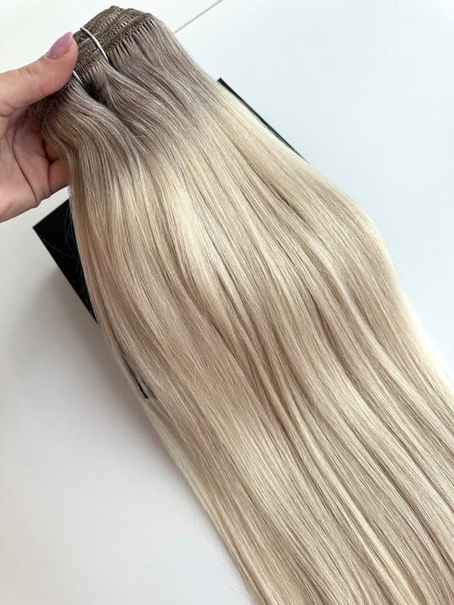 Clip-On Extensions Premium Ombre #19/Silver Clip-On Extensions Premium Ombre #19/Silver
