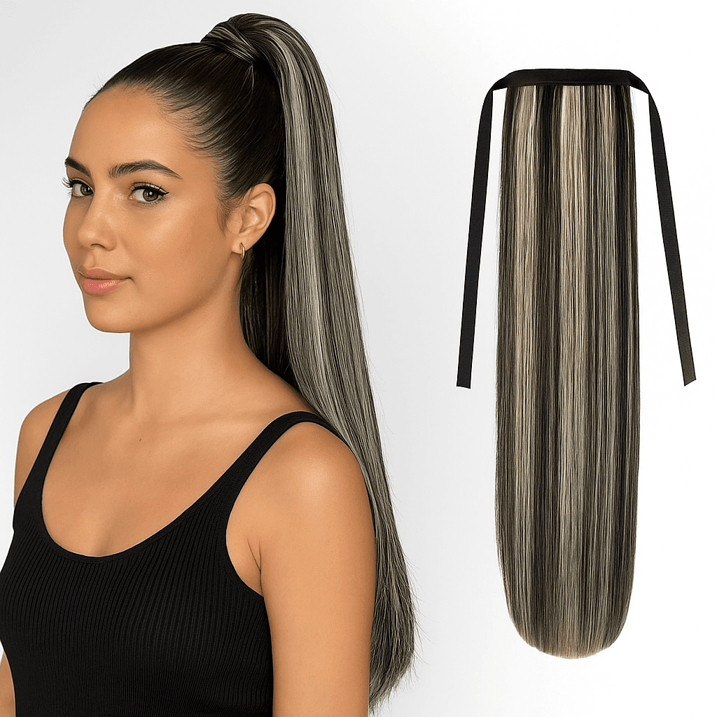 Coada de Păr Luxe Balayage #1B #60 Coada de Păr Luxe Balayage #1B #60