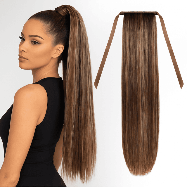 Coada de Păr Luxe Balayage #4 #24 Coada de Păr Luxe Balayage #4 #24