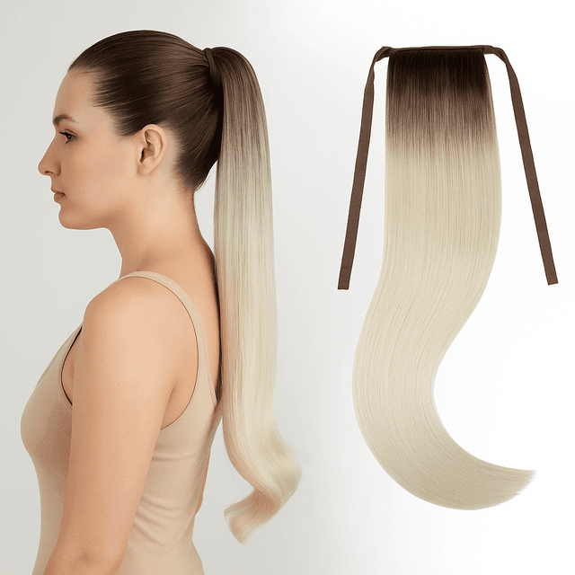 Coada de Păr Luxe Ombre #7 Silver Coada de Păr Luxe Ombre #7 Silver
