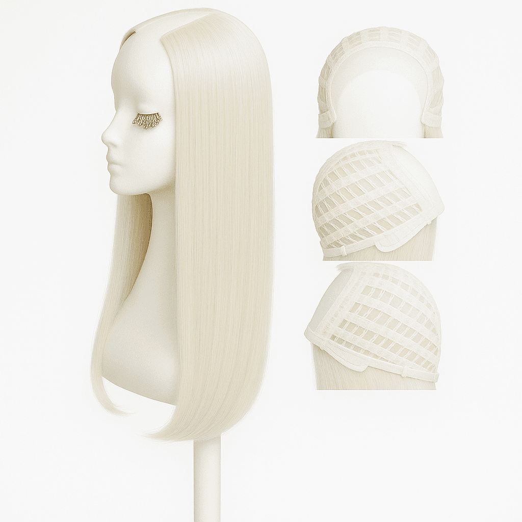 Semiperuca Par Natural Blond Alb Semiperuca Par Natural Blond Alb