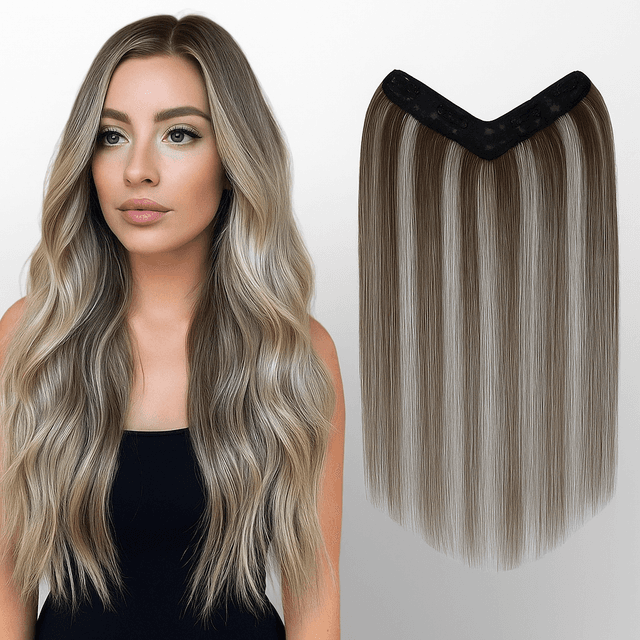 Tresa de Păr V-SHAPE Balayage #9 Light Grey Tresa de Păr V-SHAPE Balayage #9 Light Grey