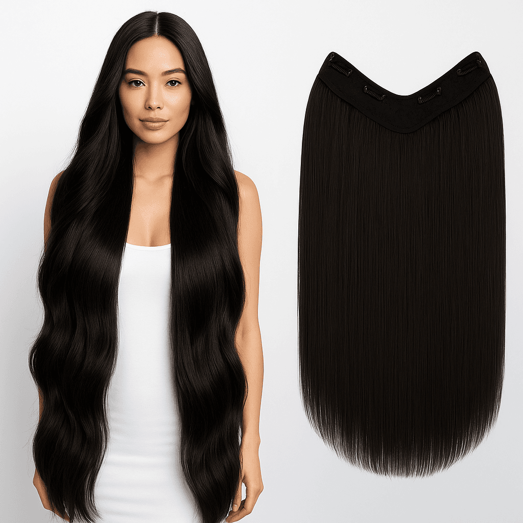 Tresa de Păr V-SHAPE #1B Negru Natural Tresa de Păr V-SHAPE #1B Negru Natural