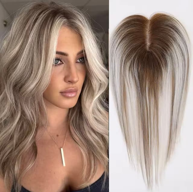 Peruca Partiala Balayage Saten Natural Silver Peruca Partiala Balayage Saten Natural Silver