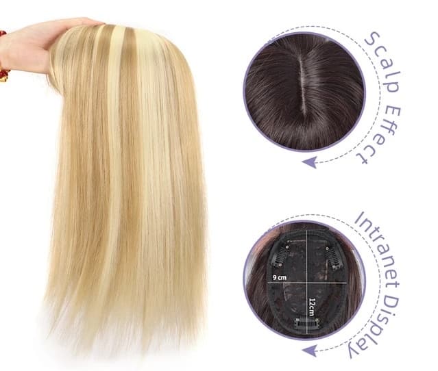 Peruca Partiala Cu Breton Blond Suvitat Peruca Partiala Cu Breton Blond Suvitat