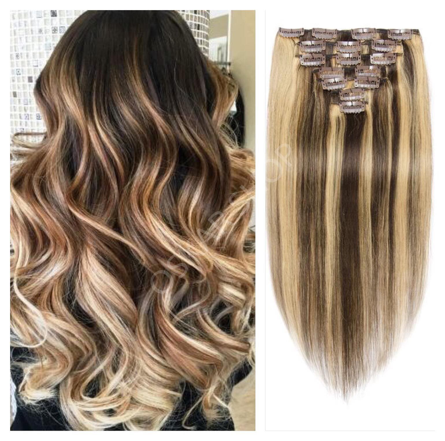 Мини комплект Clip-On Balayage #4 #60 Мини комплект Clip-On Balayage #4 #60