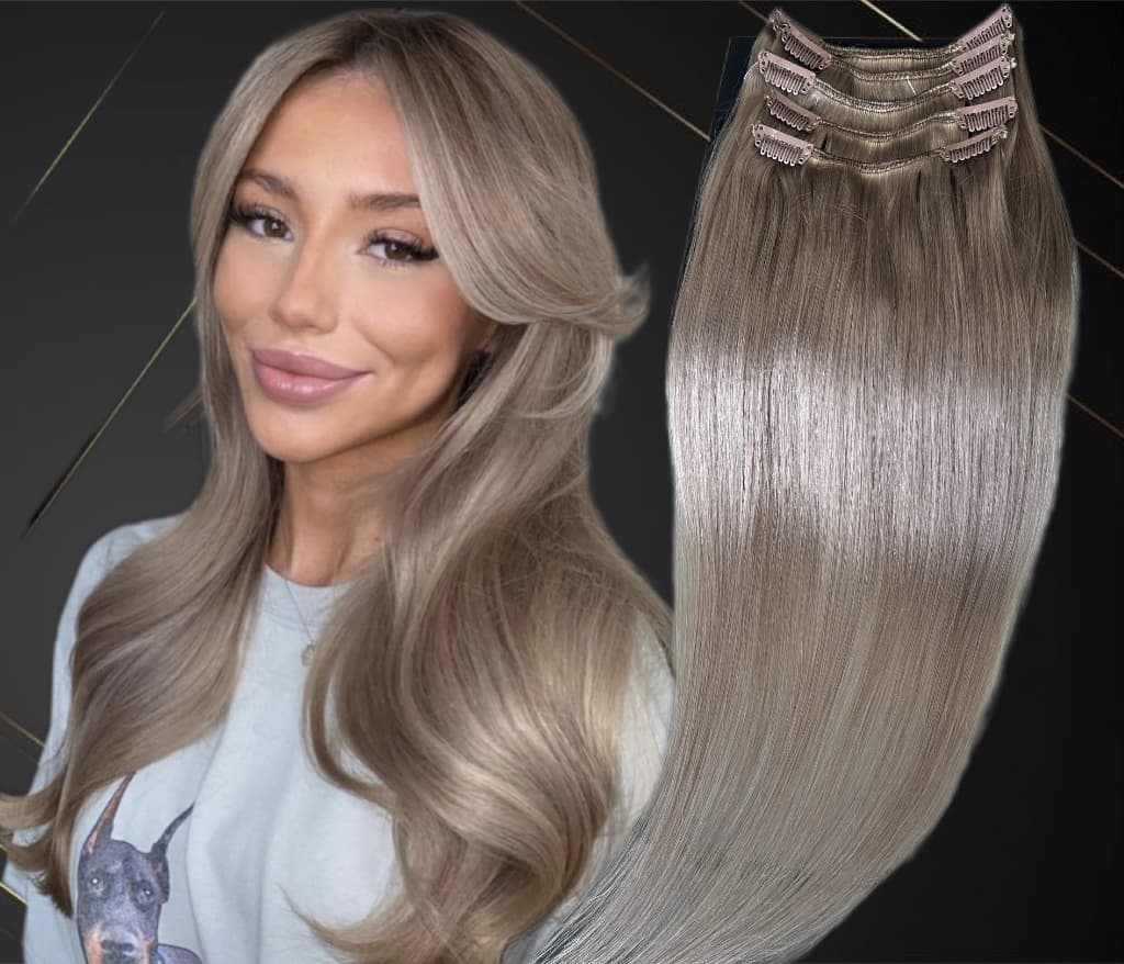 Extensii Clip-On MiniGold Blond Cenusiu Inchis Extensii Clip-On MiniGold Blond Cenusiu Inchis