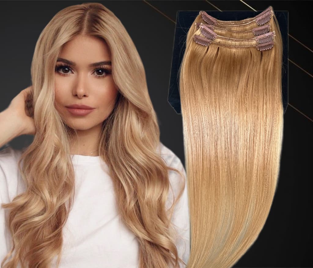 Extensii Clip-On MiniGold Blond Aluna #8 Extensii Clip-On MiniGold Blond Aluna #8