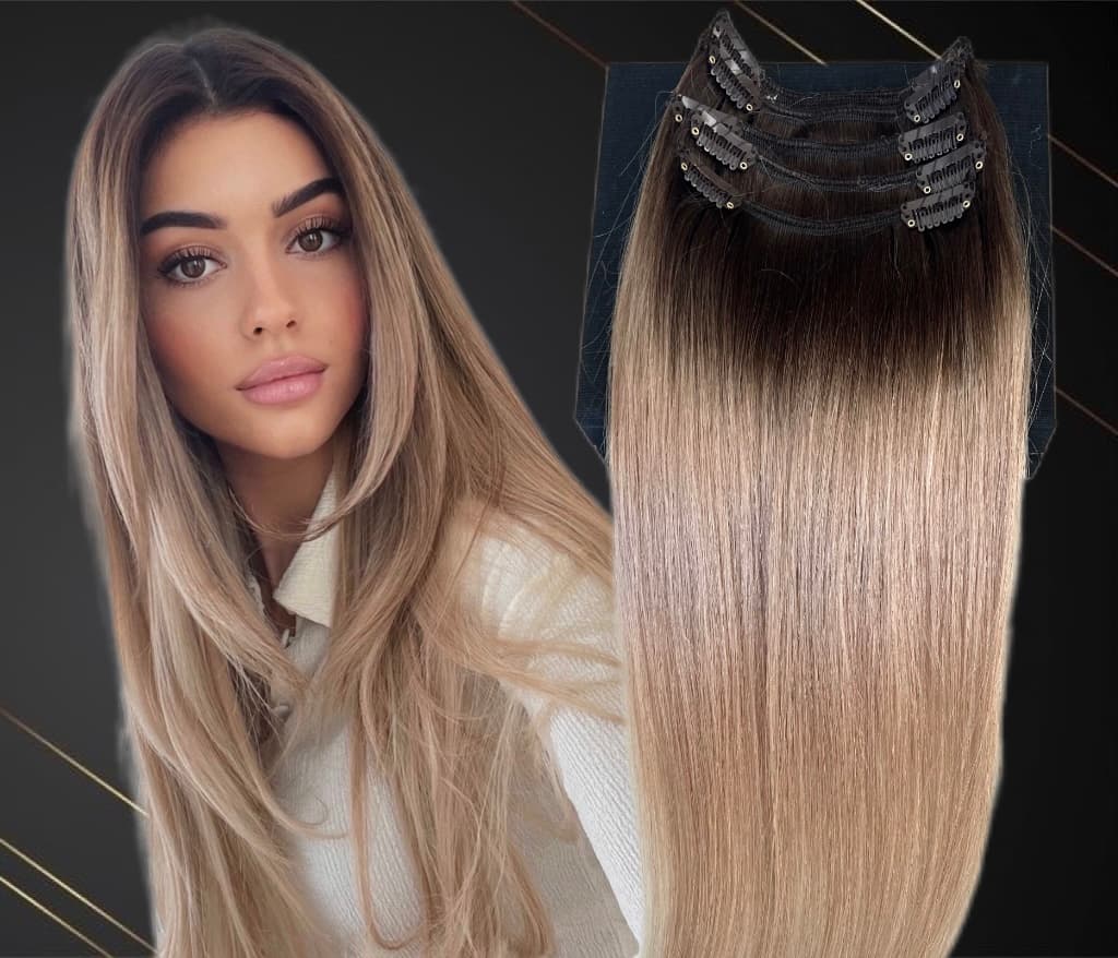 Extensii Clip-On MiniGold Ombre #2/#20 Extensii Clip-On MiniGold Ombre #2/#20