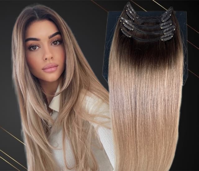 Extensii Clip-On MiniGold Ombre #2/#20 Extensii Clip-On MiniGold Ombre #2/#20