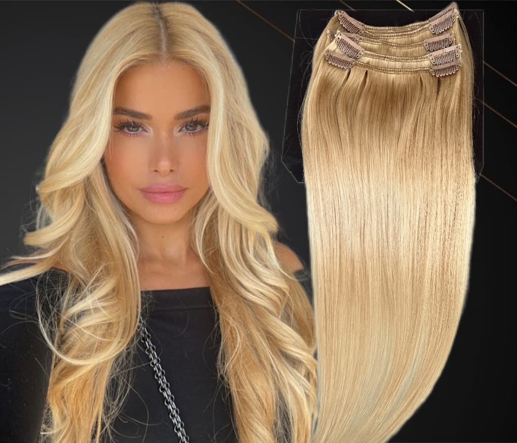 Extensii Clip-On MiniGold Blond Miere #24 Extensii Clip-On MiniGold Blond Miere #24