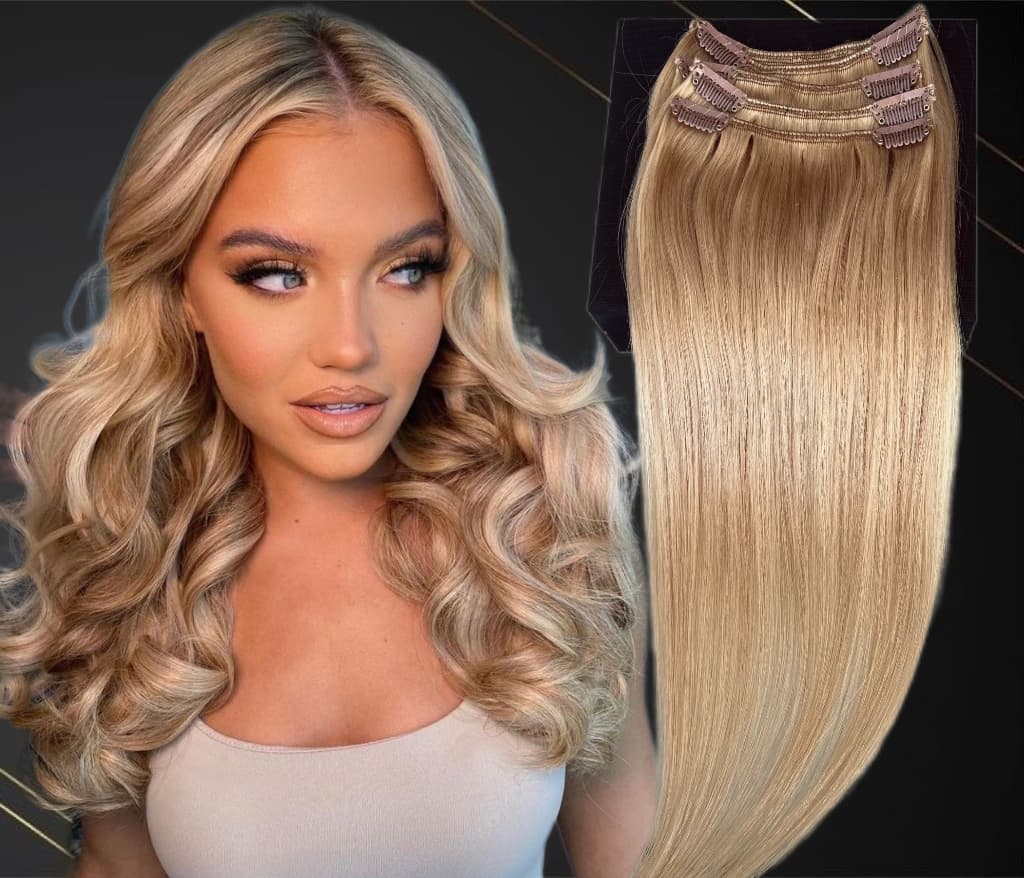 Extensii Clip-On MiniGold Blond Mediu #12 Extensii Clip-On MiniGold Blond Mediu #12