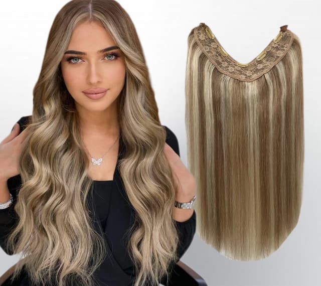 Trese de Par Natural V-Shape Volum si Lungime Balayage #7/#18 Trese de Par Natural V-Shape Volum si Lungime Balayage #7/#18