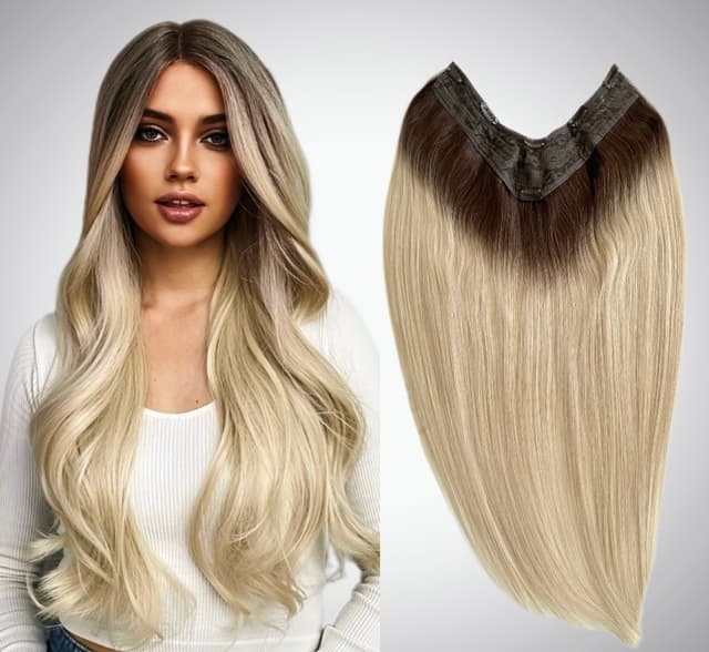 Trese de Par Natural V-Shape Volum si Lungime Ombre #3/#60 Trese de Par Natural V-Shape Volum si Lungime Ombre #3/#60