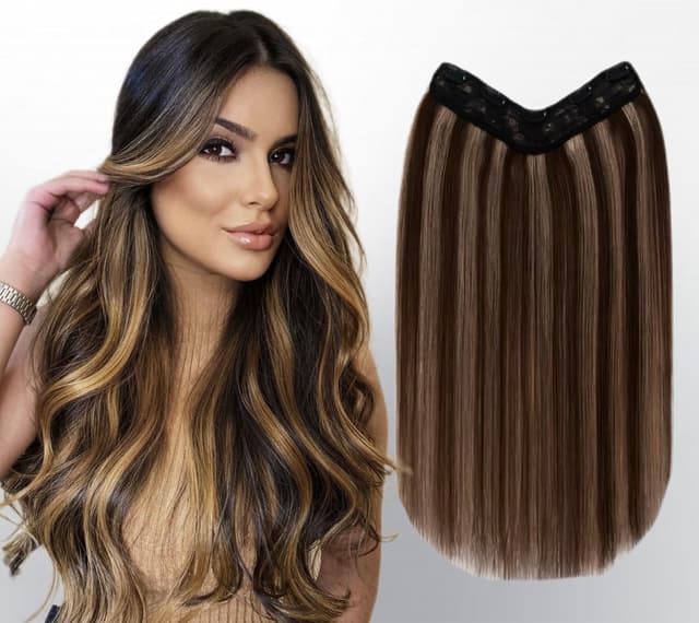 Мега обем V-SHAPE Hairpiece Balayage #18/#60 Мега обем V-SHAPE Hairpiece Balayage #18/#60