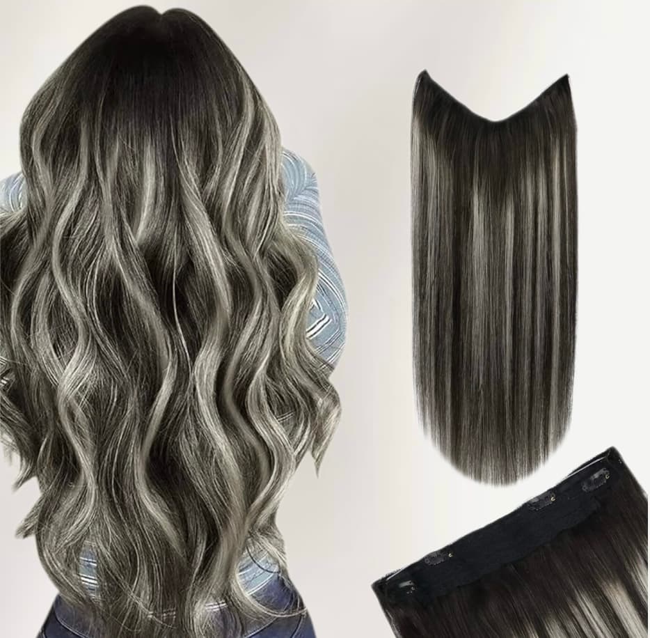 Треси за коса Обем и дължина Balayage #9/Light grey Треси за коса Обем и дължина Balayage #9/Light grey