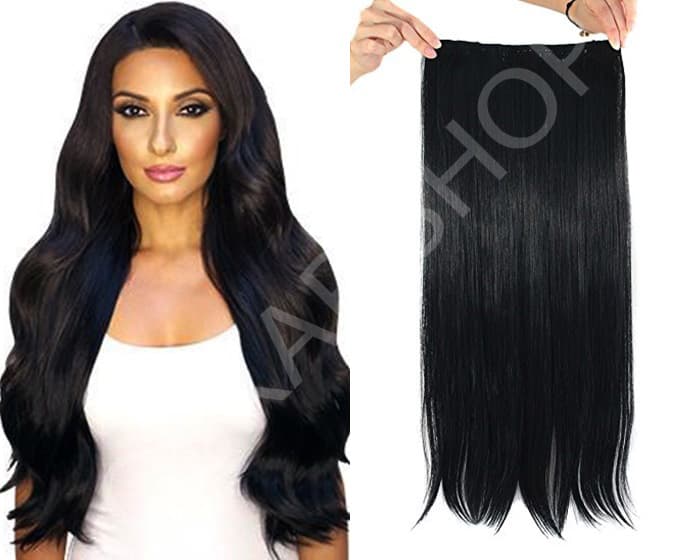 Trese de Par Volum si Lungime Negru Albastrui