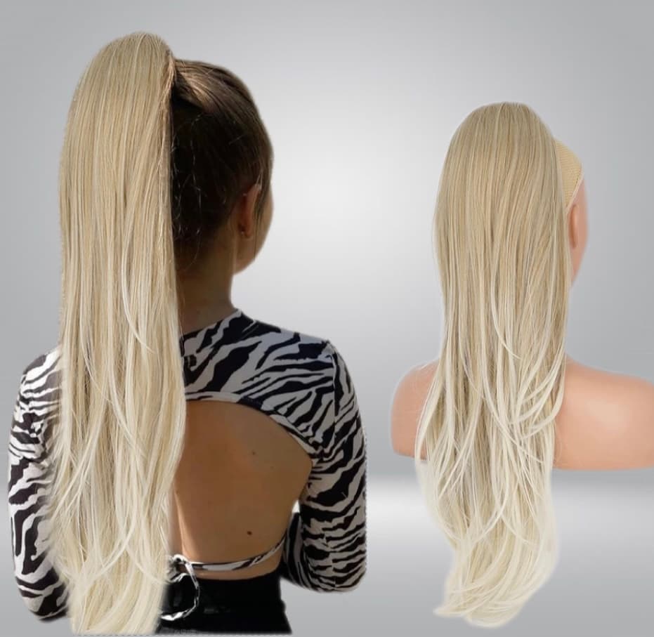 Coada cu Snur Blond Suvitat Soft 70 cm Coada cu Snur Blond Suvitat Soft 70 cm