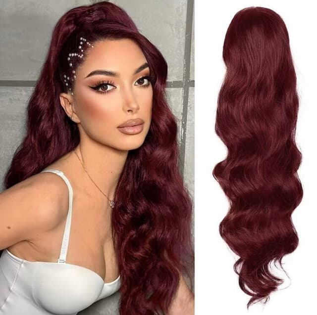 Coada cu Snur #Burgundy II 70 cm Coada cu Snur #Burgundy II 70 cm
