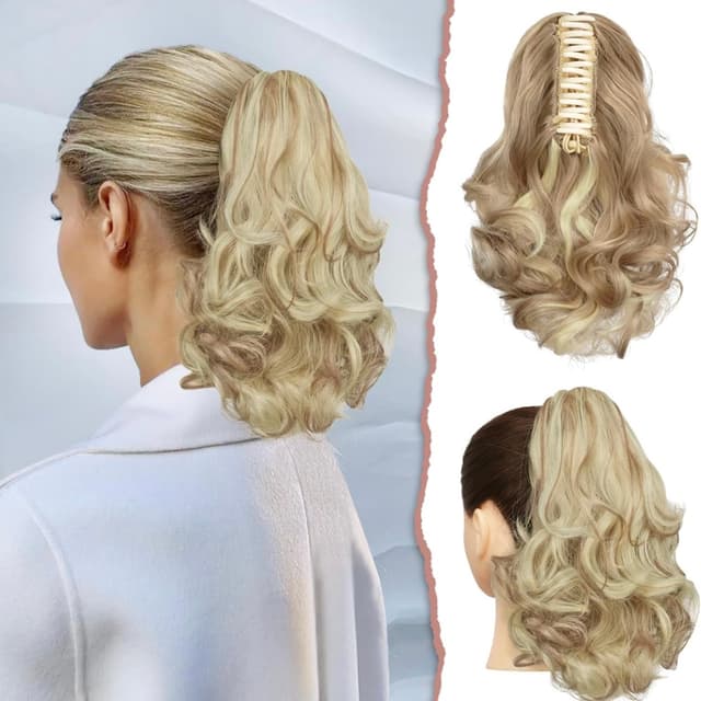 Cozi de Volum Ondulate Blond Natural Deschis Cozi de Volum Ondulate Blond Natural Deschis