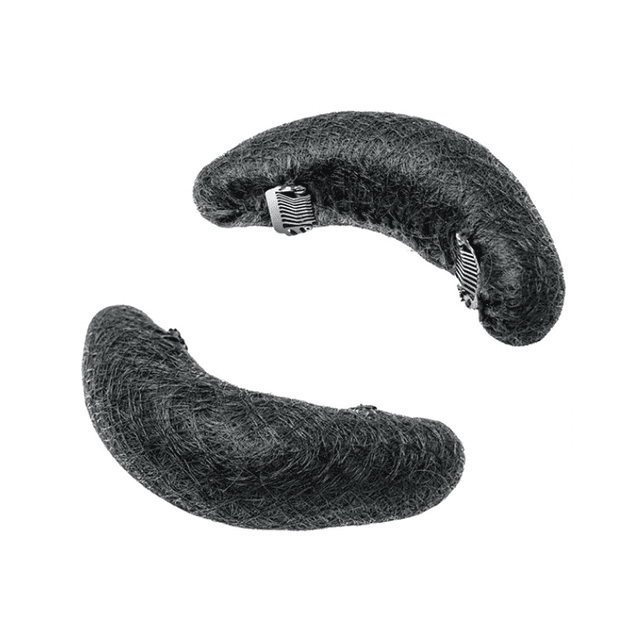 Set 3 bureti din par natural pentru coc Negru Set 3 bureti din par natural pentru coc Negru