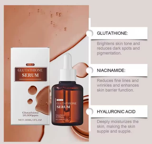 Ser pentru fata cu glutation, pentru reducerea liniilor fine si a ridurilor, 30 ml Ser pentru fata cu glutation, pentru reducerea liniilor fine si a ridurilor, 30 ml