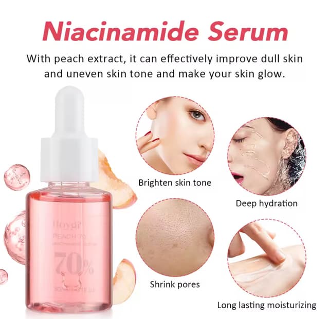 Ser cu Niacinamide 30ml – Corector pentru pete pigmentare, melasmă și ten neuniform, reduce porii și hidratează intens cu Acid Hialuronic Ser cu Niacinamide 30ml – Corector pentru pete pigmentare, melasmă și ten neuniform, reduce porii și hidratează intens cu Acid Hialuronic